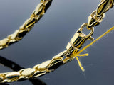 Intertwined Fancy Link Necklace (26"/102gr/10kt)